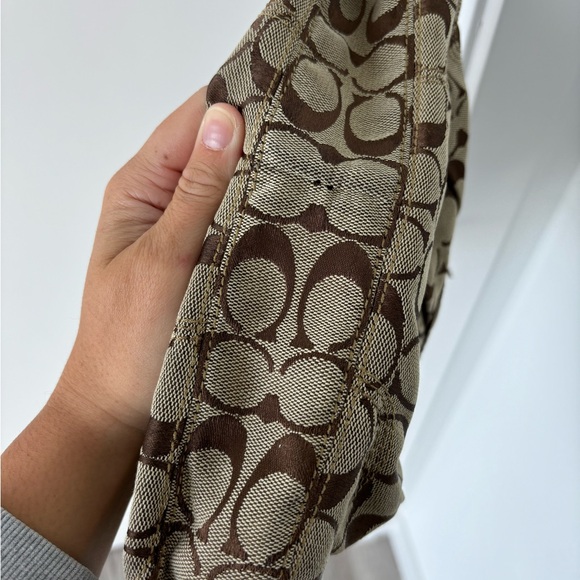 2000's Y2K Coach Signature Canvas Top Handle Bag - Picture 3 of 5